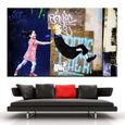 Banksy Graffiti Art Toile Tableau Home Décor Peinture à L Huile Hd Banksy Graffiti Art Toile Tableau Home