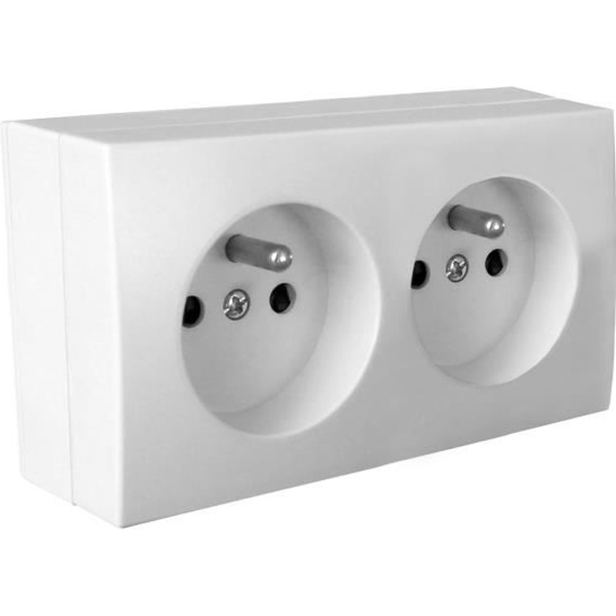 Combien De Watt Sur Une Prise 16a Prise 2P+T 16A Double pré câblée saillie Bel'Vue blanc - Achat / Vente