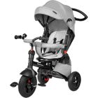 HyperMotion Tricycle Evolutif Enfant 1 à 5 ans (25kg)| Vélo Poussette- Habillage Pluie Roue Pompée Siège Pivotant - Gris