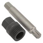 DILWE Kit De Mèches De Douille De Poulie D'Alternateur Alternateur Poulie Clé Kit 33 Dents Spline Socket Foret Extracteur