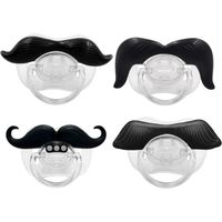Tétine amusante en silicone pour barbe et lèvres - Portable - Mignonne moustache - Tétine pour téton
