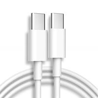 Câble Rapide USB-C vers USB-C 20W pour iPhone 15 Pro Max iPhone 15 Pro iPhone 15 Plus - Blanc 1M
