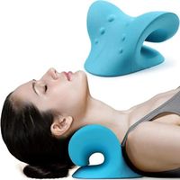 Oreiller Ergonomique de Traction Cervicale Dispositif Chiropratique de Correction, Coussin massage pour Cou et Épaule