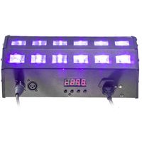 IBIZA LED-UV24 Effet à led uv 24 x 3w - Noir