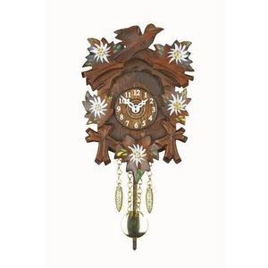 Kuckulino TU 2021 SQ Horloge de la Forêt-Noire avec mouvement à quartz et carillon coucou