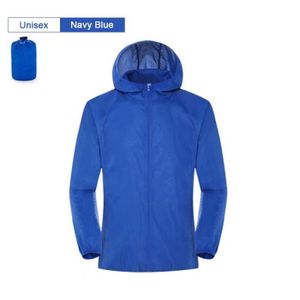 MANTEAU couleur bleu marine unisexe taille 4XL Vêtements de randonnée pour hommes et femmes, imperméable, séchage rap