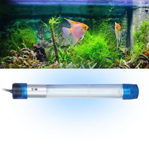 lampe en verre 7W Lampe UV submersible pour la stérilisation de l’eau des aquariums prise d’alimentation électrique type USA