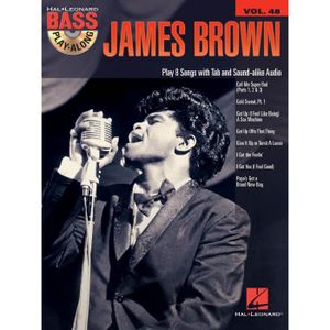 PARTITION James Brown - Hal Leonard bass play-along series vol 48, Recueil + CD Guitare basse édité par Hal Leonard