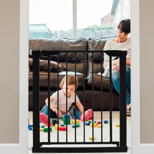 Barrière pour bébé en métal à fermeture automatique Boston de Dreambaby® -  noir 