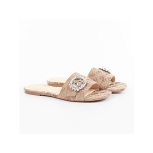 SANDALE - NU-PIEDS Claquette - Guess - Femme - jolly - Marron - Polye