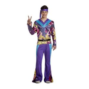 DÉGUISEMENT - PANOPLIE Déguisement Hippie Disco pour homme - MARQUE - Modèle - Couleur(s) Multicolore Violet - Utilisation Intérieur
