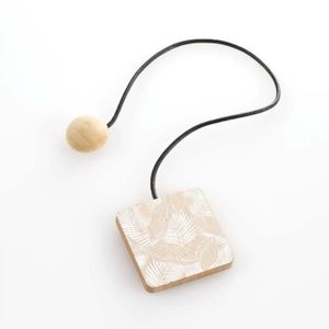 Douceur dInt/érieur Embrasse aimantee l 43 x 6 x 6 cm MDF Imprime caducia Blanc