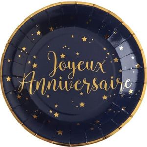 Assiette Anniversaire Dore Cdiscount Assiette Anniversaire Dore Cdiscount