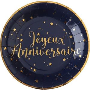 10 Assiettes Joyeux Noël blanc et argent - Dragées Anahita