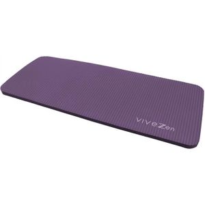TAPIS DE SOL FITNESS Tapis de yoga pour genoux VIVEZEN - 60 x 25 x 1,5 cm - Violet - Pieds nus - Fitness - Yoga - Mousse NBR