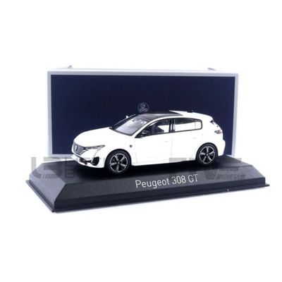Modèle Réduit Peugeot 308 GT 2021 Blanc Nacré 1:43 Norev - Neuf Boîte Collector