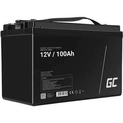 GreenCell® Rechargeable Batterie AGM 12V 100Ah accumulateur