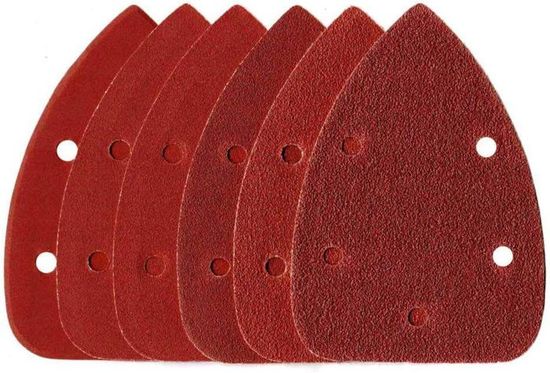 Triangles Abrasifs 6 Trous 93 X 93 X 93 Mm Grains 40/60/80/120/180/240