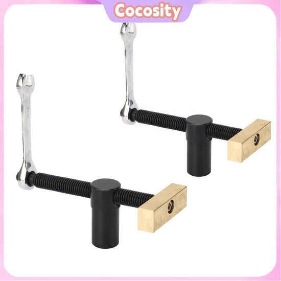 Lot De 2 Pinces De Serrage Pour établi - Alliage Aluminium - 19 Mm - Pour Travail Du Bois, Fraisage