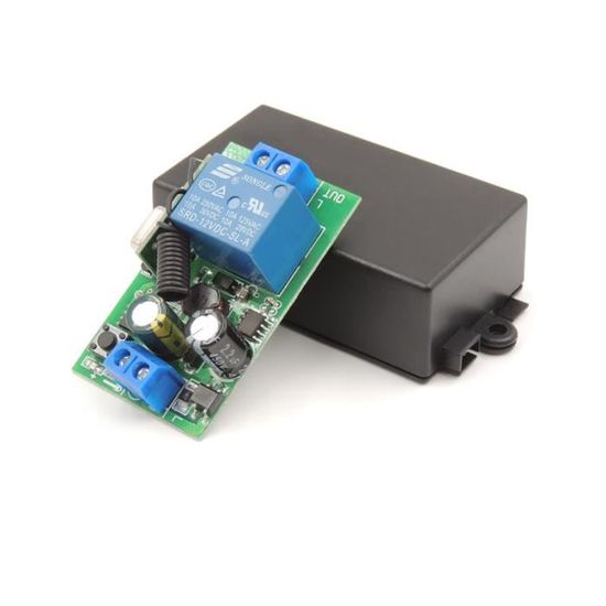 Interrupteur Sans Fil 433 MHz 30A 220V - Module Récepteur + Télécommande Pour Contrôle à Distance