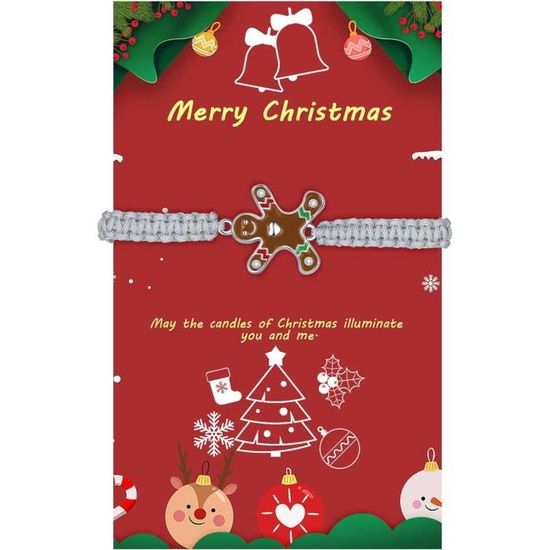 AKONE Lot De 12 Bracelets D'amitié De Noël Phosphorescents