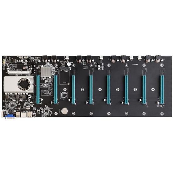 BTCS37 Carte mère Intel Celeron 847 CPU 8 PCIE 16X emplacements