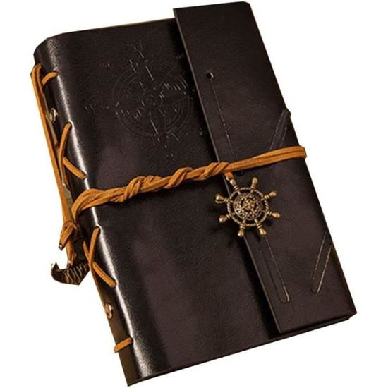 Carnet De Voyage Rechargeable En Cuir PU – Format Poche – Avec 3 Inserts (ligné, Blanc, Quadrillé) – Pour écriture, Croquis, Souvenirs
