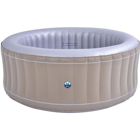 Spa Gonflable NETSPA SP-BOA155B Familial 5-6 Places - Diamètre 195 Cm, Hauteur 70 Cm, Volume 800 L, Habillage Effet Croco - 3