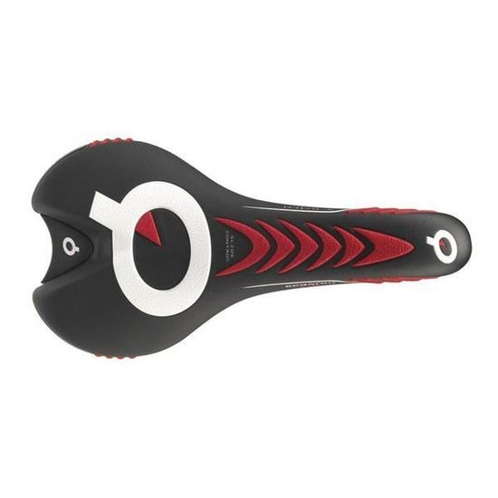 Selle De Vélo Prologo Scratch Pro Ti Rails - Noir Et Rouge - 260g - Rails Titane 7x7mm - Occasion Bon état