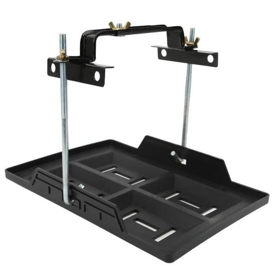 Bac à Batterie Voiture, Plateau Support De Batterie De Voiture Avec Serrage Reglable En Metal Pour Automobile Bateau 87269984