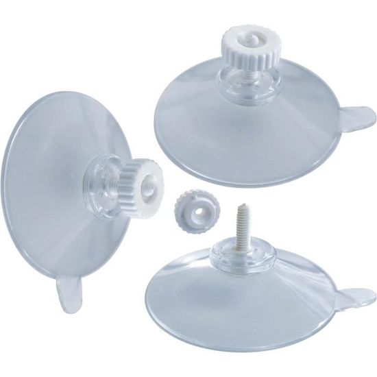 Lot De 50 Ventouses 50mm Avec Filetage M4 X 10mm Et Écrous Moletés - Fabriqué En Allemagne