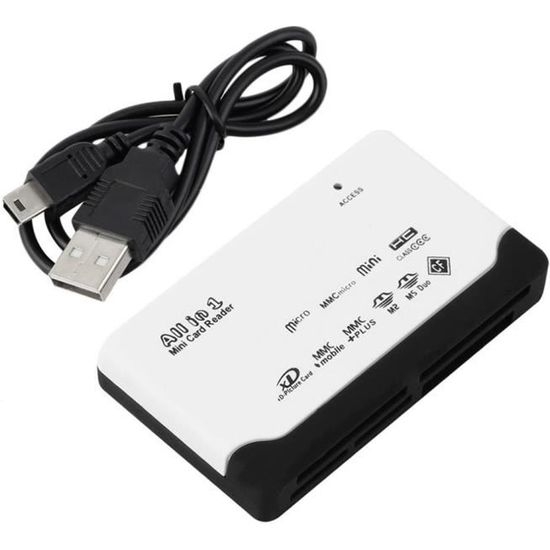 Lettore USB Multi-Carte Argento: Micro SD, TF, M2, MMC, SDHC, MS Duo – Nessun Marchio - Foto 3