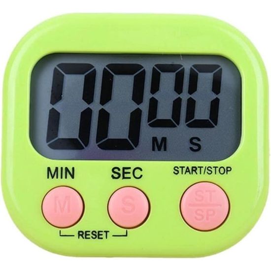 Minuteur 3 Canaux LCD - 99 Heures - Pour Cuisine, Labo, Bricolage - Fonction Chronomètre Et Compte à Rebours - 7
