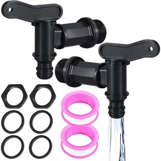 Petit Robinet Wohlstand 2 Pièces Robinet De Cuve Arrière En Plastique, Robinet De Rechange En Plastique Robinet Filtre à Eau Petit Robinet Wohlstand 2 Pièces Robinet De Cuve Arrière En Plastique, Robinet De Rechange En Plastique Robinet Filtre à Eau