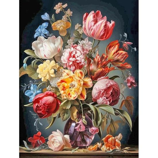 Kit Peinture Diamant 5D Malaga Espagne - 30x40 Cm - DIY Adulte - Décoration Murale Diamants