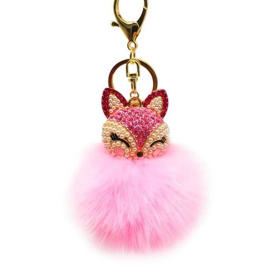 GWAWG Porte-Clés Croissant Kawaii En Peluche – Bretzel Mignon Pompon – Charm Sac Et Voiture – Cadeau Adorable Pour Enfant Et Adulte