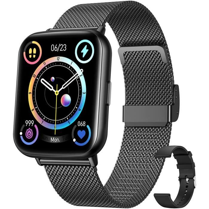 Smartwatch Seven - Montre Connectée étanche IP68 - Podomètre, Sommeil, Appels, GPS - Homme Femme Enfant