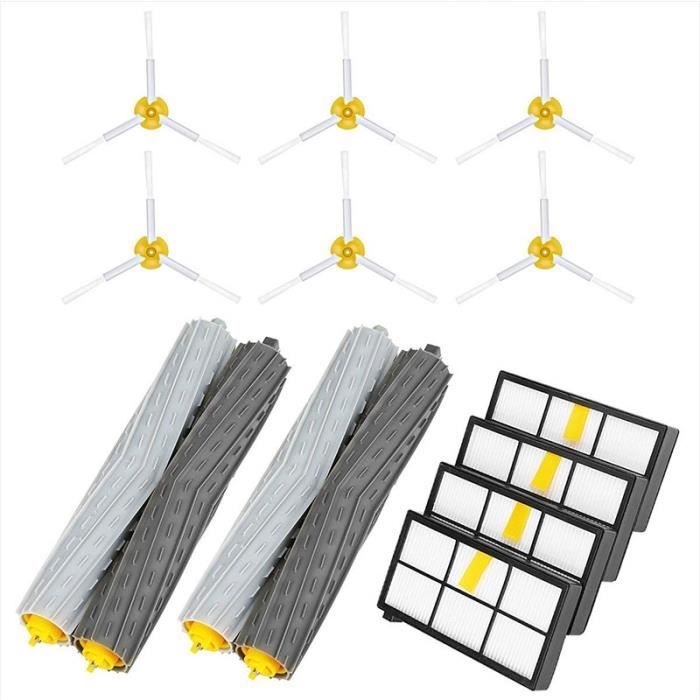 Kit de Rechange Roomba Accessoires pour IRobot Roomba 800 805 860 861 870 871 880 885 890 900 960 980 Rechange pour Filtre
