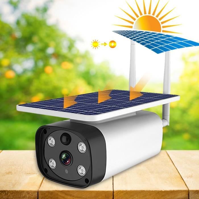4G 1080P 5W Caméra Extérieure couleur IP67 IR-CUT à énergie solaire Vision (Bande EU)-CER