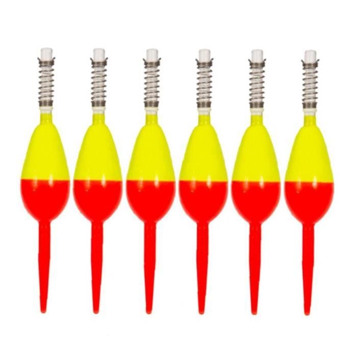 Pêche Diaporama Bobbers mousse Pêche Flotteurs avec Spring Big Belly pêche outil 6PCS Style4