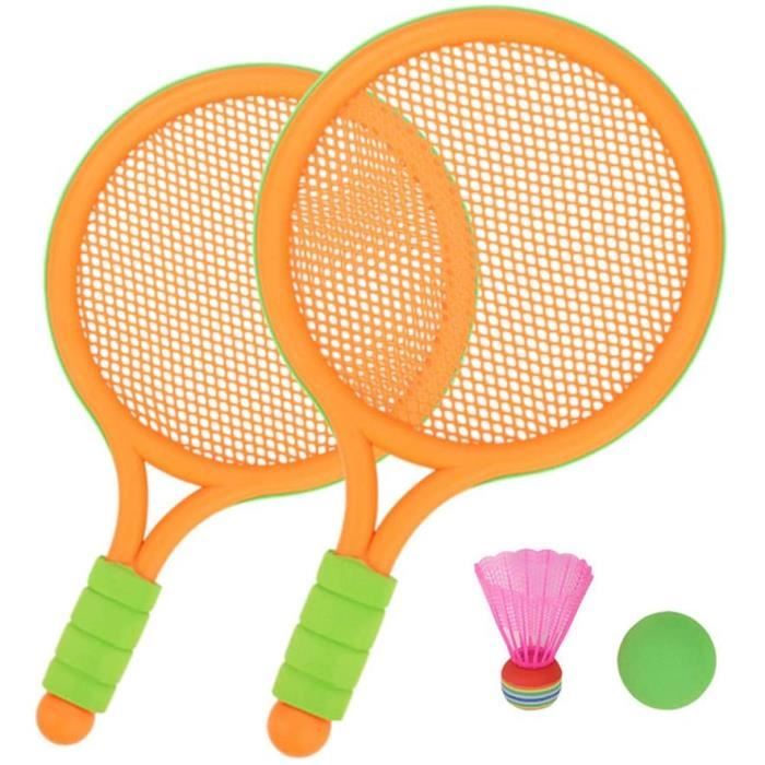 Sports sur gazon Tennis Ensemble de Raquette Les Enfants Jouets d'extérieur Bébé en sécurité Raquette Jouez à Un Jouet E 334172