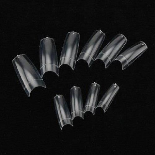 500 Capsule Tips Faux Ongles Transparent French Nail Art