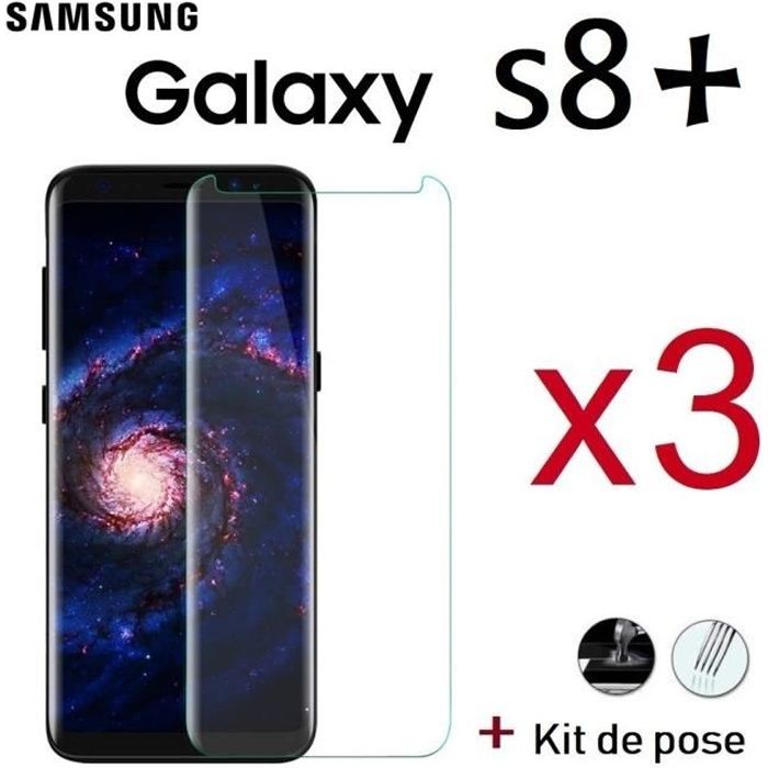vitre verre trempe samsung galaxy s8 plus