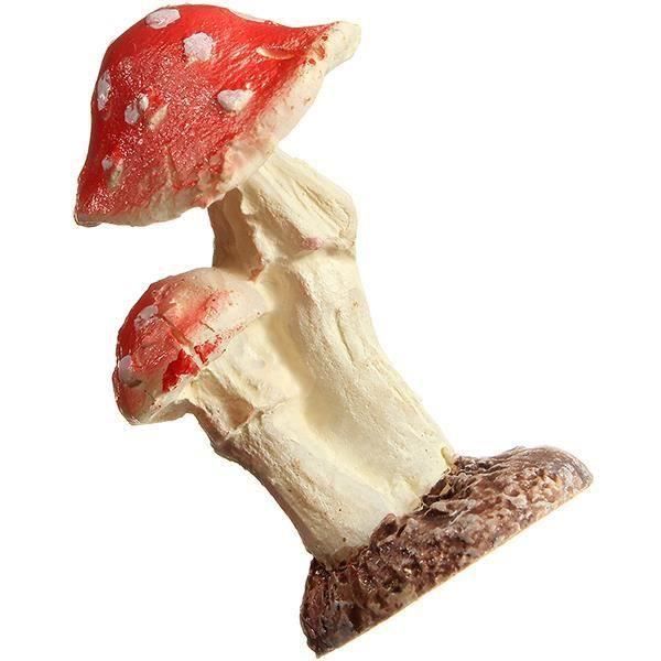 Mini résine champignon jardin ornements plantes en pot plante deux champignon Me00191