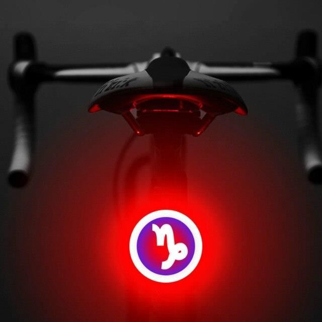 Lampe arrière de plusieurs modèles pour vélo et VTT,éclairage rechargeable 100 USB, pour rouler la nuit, multi création,*PY2244