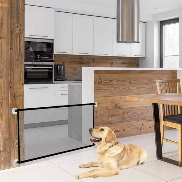 Wolka 180*72cm Parc à chiots pour animaux Barrière de Sécurité Chien pour Escalier Cuisine Portable Pliable
