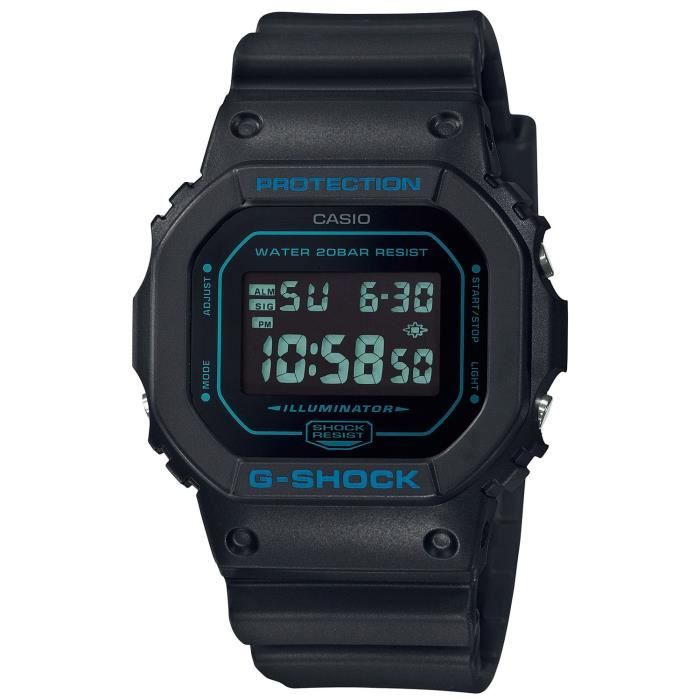 CASIO-Montre Digital pour Homme à movement Quartz en Plastique DW-5600BBM-1ER