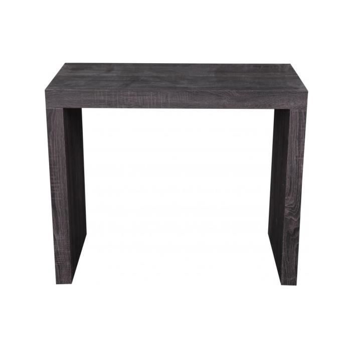 console extensible wenge 225cm mat mayline declikdeco