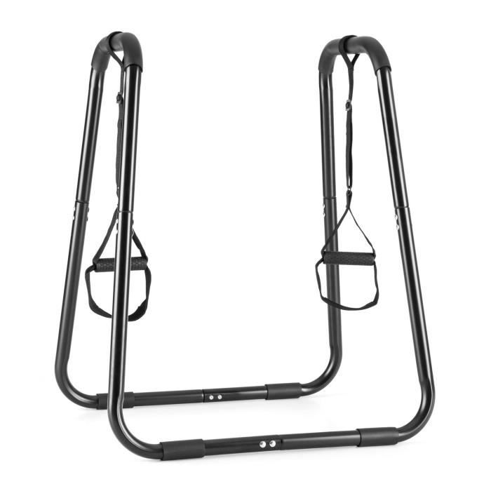 Klarfit Paarafit - Station de musculation Push Up, Cross-trainer fitness pour exercices de suspension, squat et pompes