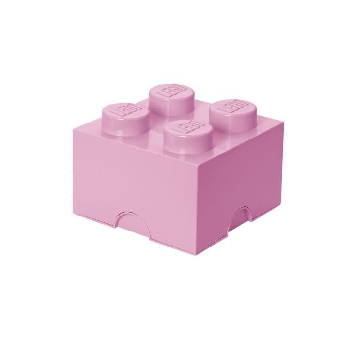 LEGO Brique de rangement - 40031738 - Empilable - Rose clair 222